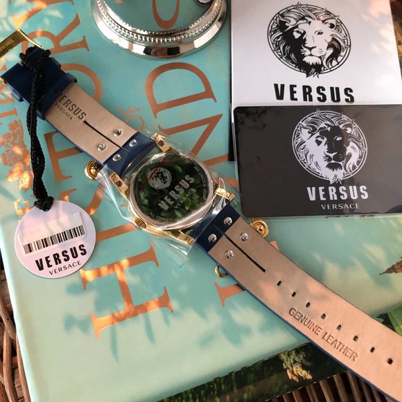 ? NEW Versus VERSACE Ladies Miami Blue Bracelet Watch ✨
